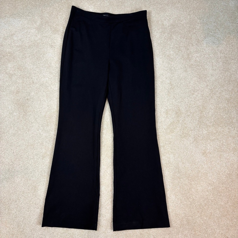 Jones New York JNY Womens XL Black Flare Leg Stretch Trousers Career Pants